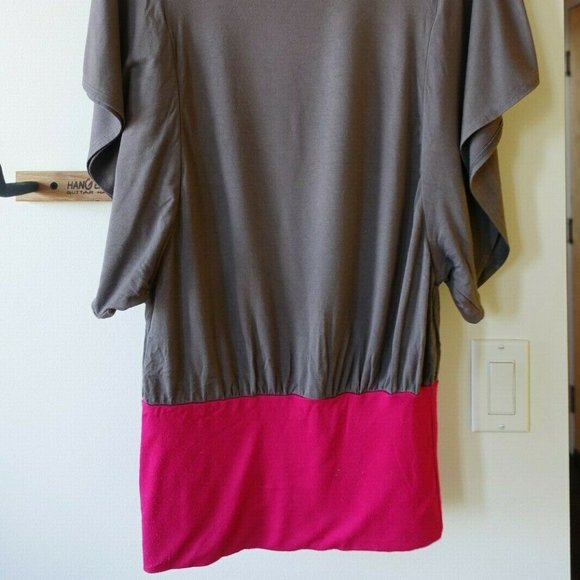 banded waist tunic top knit batwing Ella Moss - Picture 7 of 9